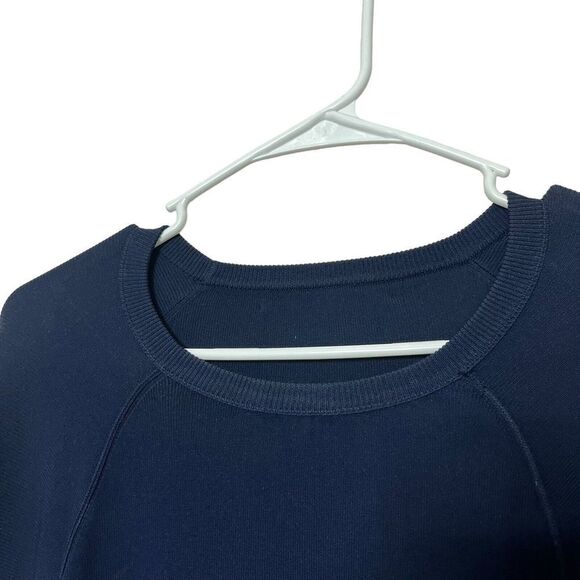 Jonathan Simkhai Signature Bell Sleeves Knit Blouse in Navy Blue - Size Small - Picture 11 of 14